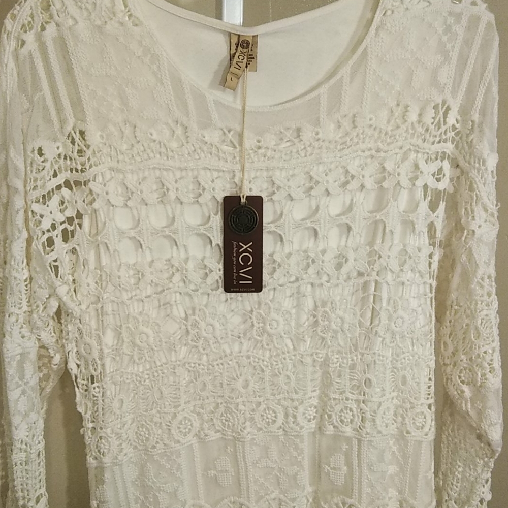 XC\/I 100% COTTON LACE DRESS - Picture 10 of 11